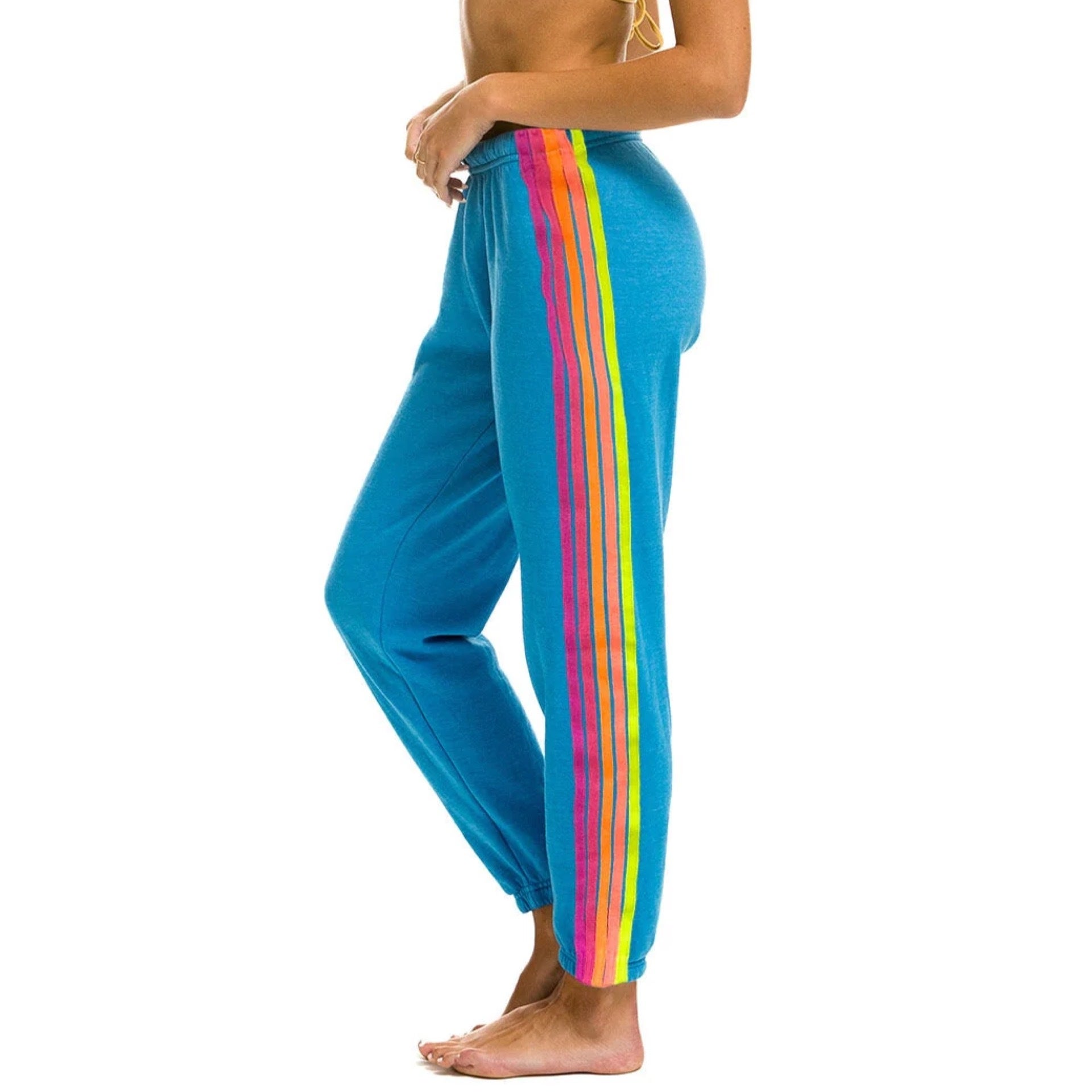 Neon stripe pants store